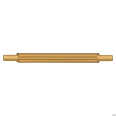 Länglicher Möbelgriff 2591 128 Gebürstetes Gold