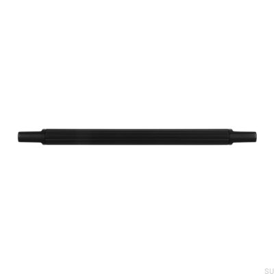 Länglicher Möbelgriff 2591 160 Metall, Mattschwarz