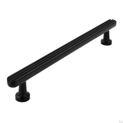 Länglicher Möbelgriff 2587 160 Mattschwarz