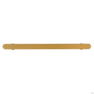 Länglicher Möbelgriff 2587 160 Gebürstetes Goldmetall