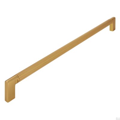 Länglicher Möbelgriff 2591 320 gebürstetes Gold