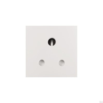 5 Amp UK Modul Englisch Euro Plate Plug Weiß