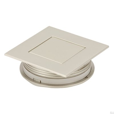 Einbau-Möbelgriff 1031 48 Kunststoff Silber
