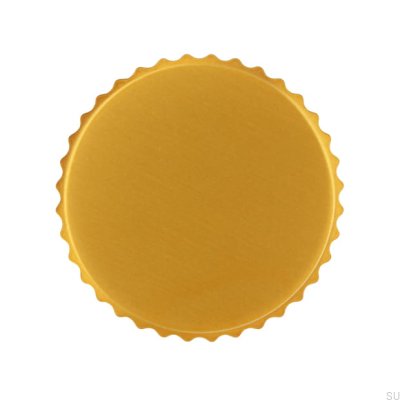 Möbelknopf 2595 aus gebürstetem Goldmetall