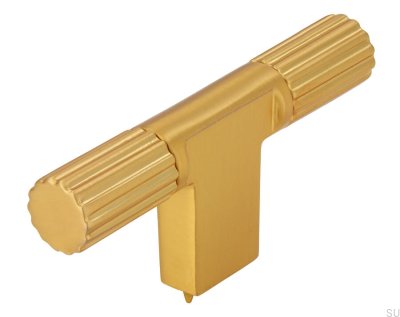 T-Bar 2592 Möbelknopf aus gebürstetem Gold
