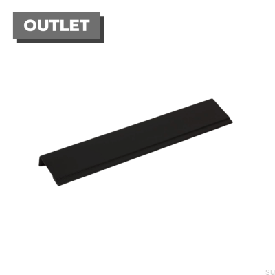 Möbelkantengriff Stratt 192 Schwarzes Aluminium