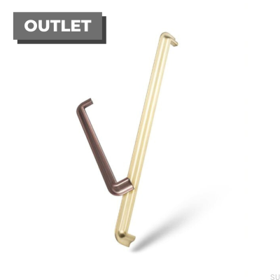 Schöner 320 Möbelgriff. Gebürstetes Gold