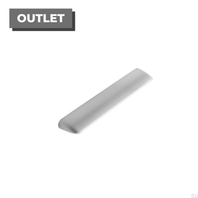 Länglicher Möbelgriff Quiet 160 Silver Brushed