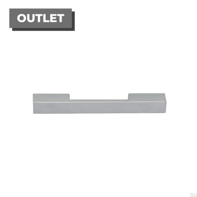 Tool 64 länglicher Möbelgriff, gebürstetes Chrom