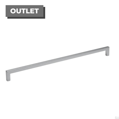 Länglicher Möbelgriff 0143 320 Gebürstetes Aluminium