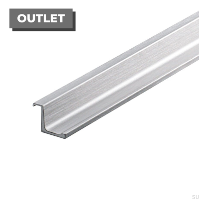 Abdeckkante Möbelgriff 596 Silver Steel