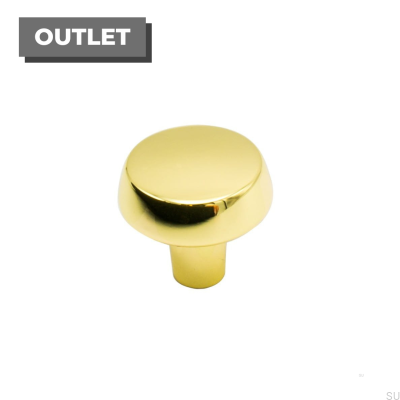 Möbelknopf Herbst 28 Poliertes Gold, lackiert