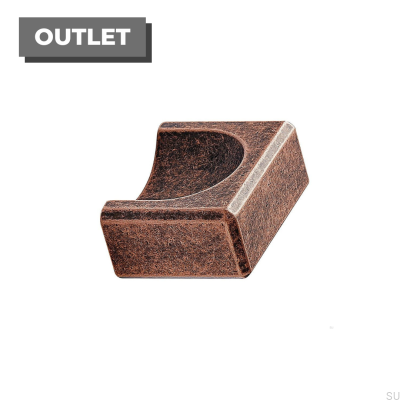 Länglicher Möbelgriff Fold 32 Antikkupfer