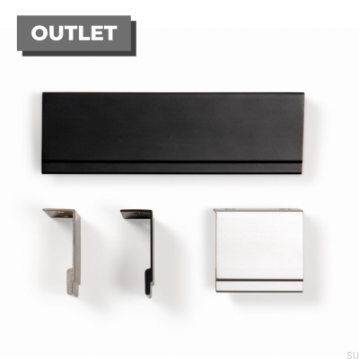 Stratt 32 Kantenmöbelgriff, eloxiertes Aluminium