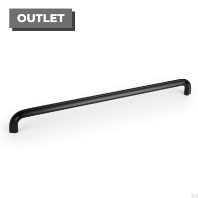Möbelgriff lang Asi 320 Aluminium Schwarz Matt