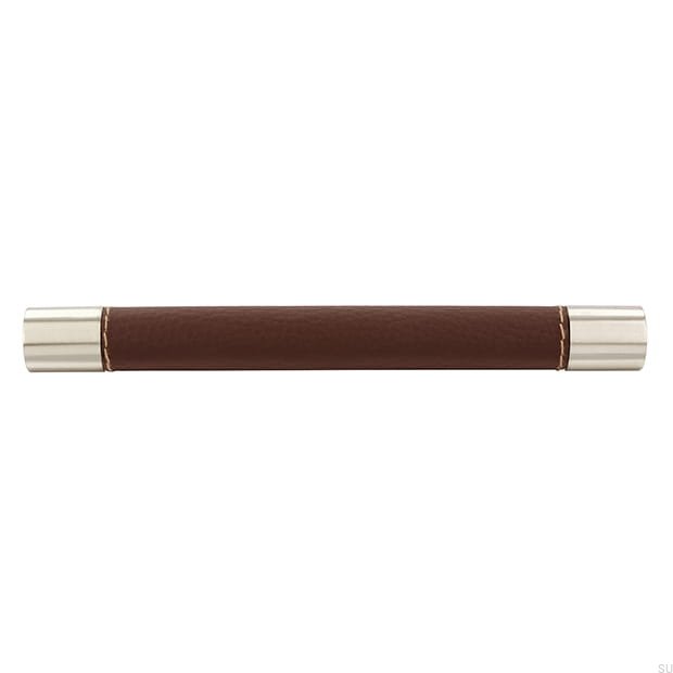 H170-150LS7ZN21--Uchwyt-meblowy-podłużny-H170-160-Metalowy-z-Brazową-Skórą-Siro-Skandynawskie-Uchwyty_2