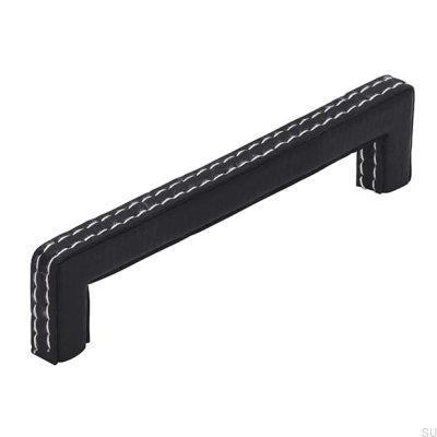 Längsmöbelgriff SM8137I 128 Leder Schwarz