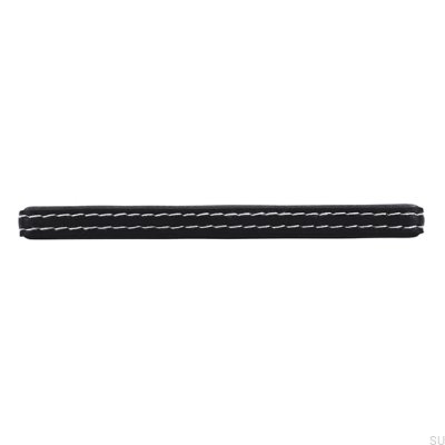 Längsmöbelgriff SM8137I 128 Leder Schwarz