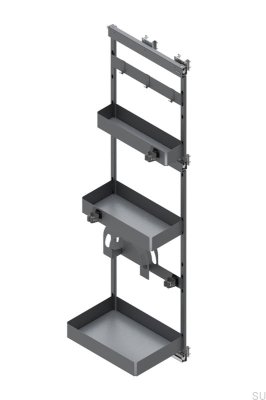 Deluxe Right Reinigungsschrank, dunkelgrau