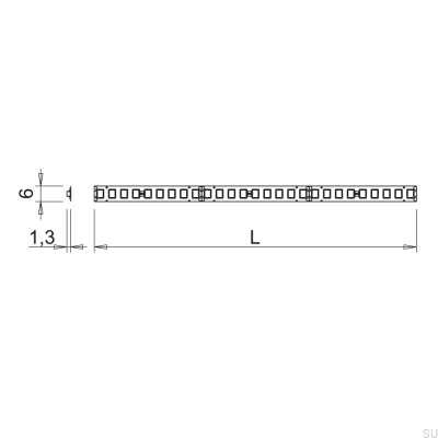 Flexyled LED-Streifen SHEP6B 2m EVO 24V/11,2W 2700K