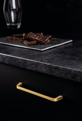 Langer Möbelgriff Este 160 Gebürstetes Gold