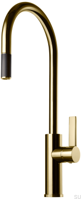 Küchenarmatur mit ausziehbarem Auslauf ARM185 Honey Gold Brass