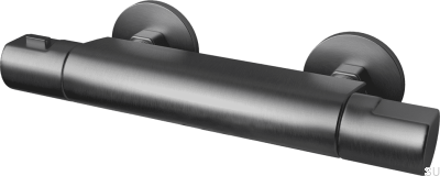 Duscharmatur ARM168-150 Messing Schwarz gebürstetes Chrom
