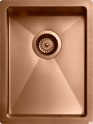 Küchenspüle 3040 Stahl Kupfer PVD