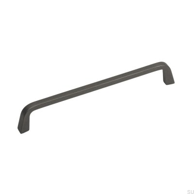 Länglicher Möbelgriff Este 160 Metall grau