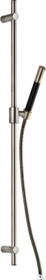 Dso Duschstange mit verstellbarem Wandhalter ZSAL300, gebürstetes Nickel-Messing