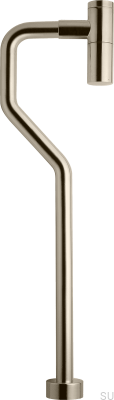 Waschbeckensiphon mit S-Rohr XA200, gebürstetes Nickel-Messing