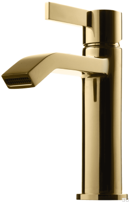ARM071 Waschtischarmatur, honiggoldenes Messing