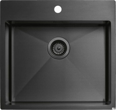 Diskho 5540 Steel Matte Black PVD Küchenspüle