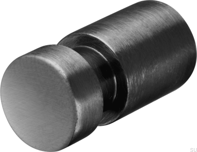 Wandhalter TA241 Messing Schwarz Chrom Gebürstet (2 Stück)