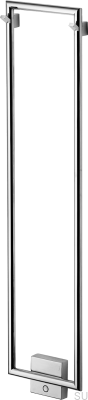 TW800-200 Badheizkörper, polierter Chromstahl