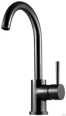 EVO180 Küchenarmatur Messing Schwarz Chrom