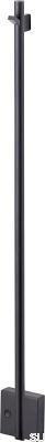 Badheizkörper TW750-85 Mattschwarzer Stahl