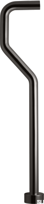 Siphonrohr Typ S XA22 Messing Schwarz Chrom