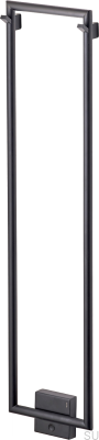 Badezimmerheizkörper TW800-200 Mattschwarzer Stahl