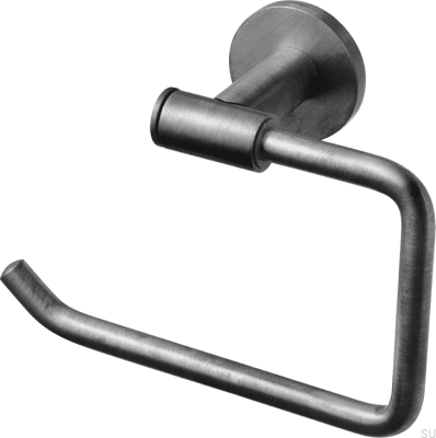 Toilettenpapierhalter TA235 Gebürstetes Schwarz-Chrom-Messing