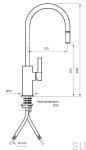 9423618--Bateria kuchenna z wyciąganą wylewką ARM185 Mosiężna Czarny Chrom-Tapwell-Skandynawskie-Uchwyty_2