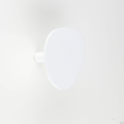 Möbelknauf Tinte Weiß Stahl