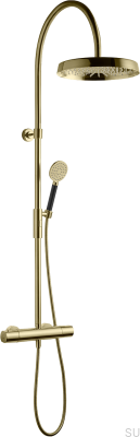 ARM7300-150 Duschset aus Messing in Honiggold