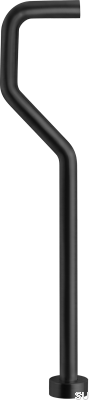 Rohr für S-Typ-Siphon XA22, mattschwarzes Messing