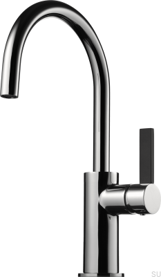 ARM380 Messing Küchenarmatur Chrom/Schwarz