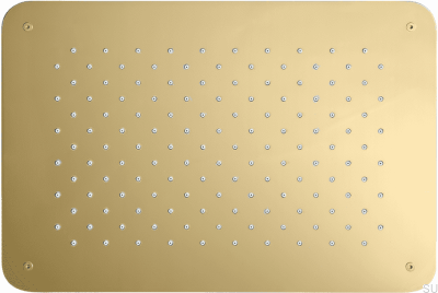 Duschkopf, rechteckige Regendusche 370 x 250 ZSOF092, Messing, Honiggold