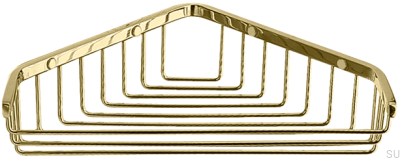 Eckseifenschale TA156, honiggoldenes Messing
