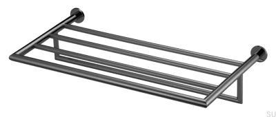 TA814 Handtuchhalter aus Messing, schwarz, verchromt, gebürstet