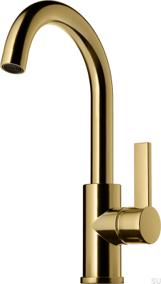 ARM078 Waschtischarmatur, honiggoldenes Messing