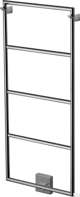 Badheizkörper TW800-400 Stahl Schwarz Chrom PVD